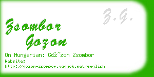 zsombor gozon business card
